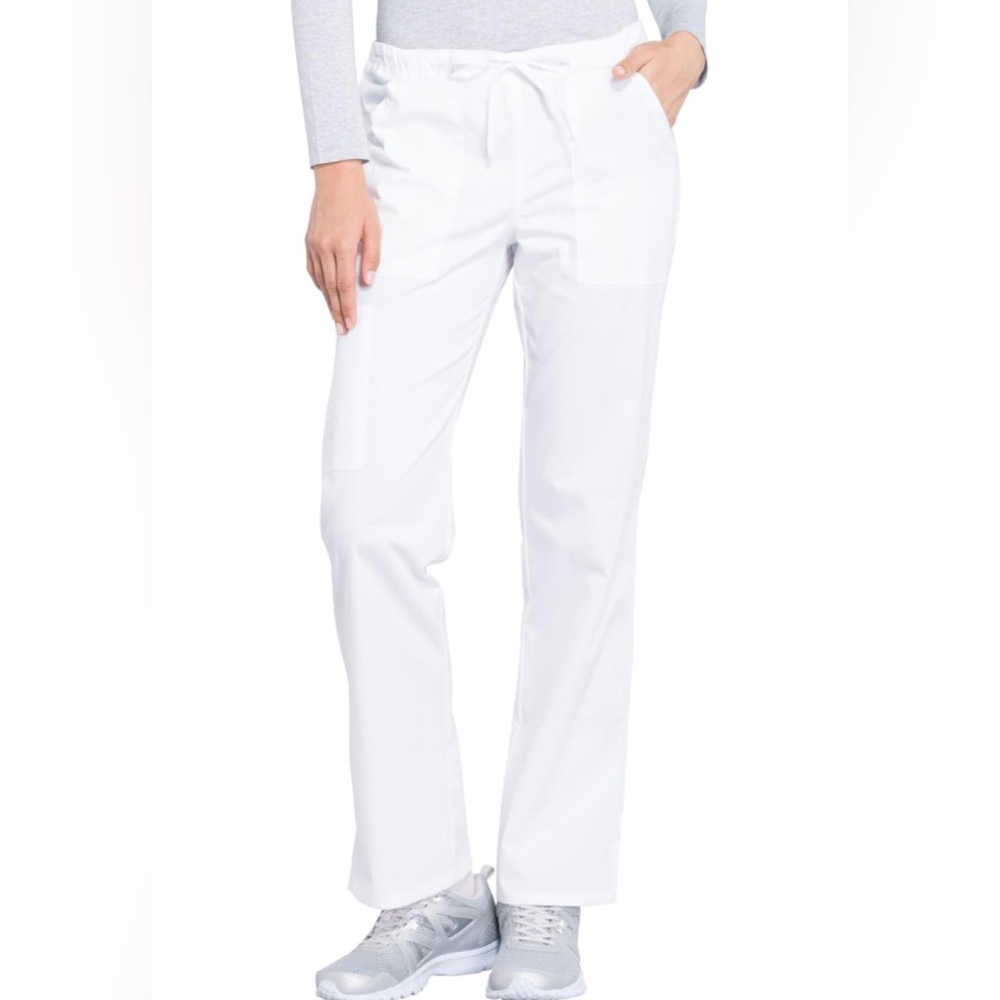NWT Cherokee Workwear Professionals Stretch Drawstring Scrub Pants Sz Med Petite - Picture 1 of 7